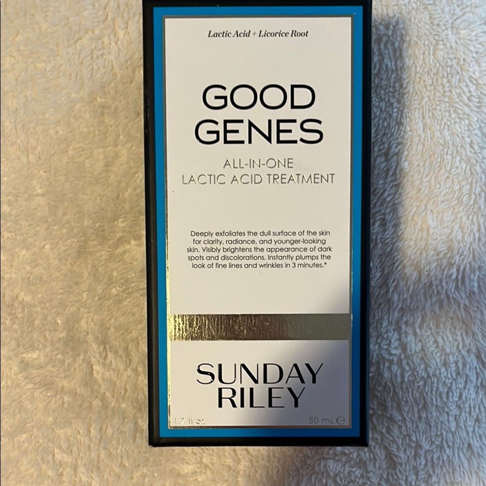Sunday Riley Good Genes Lactic Acid Treatment - White and Black NIB